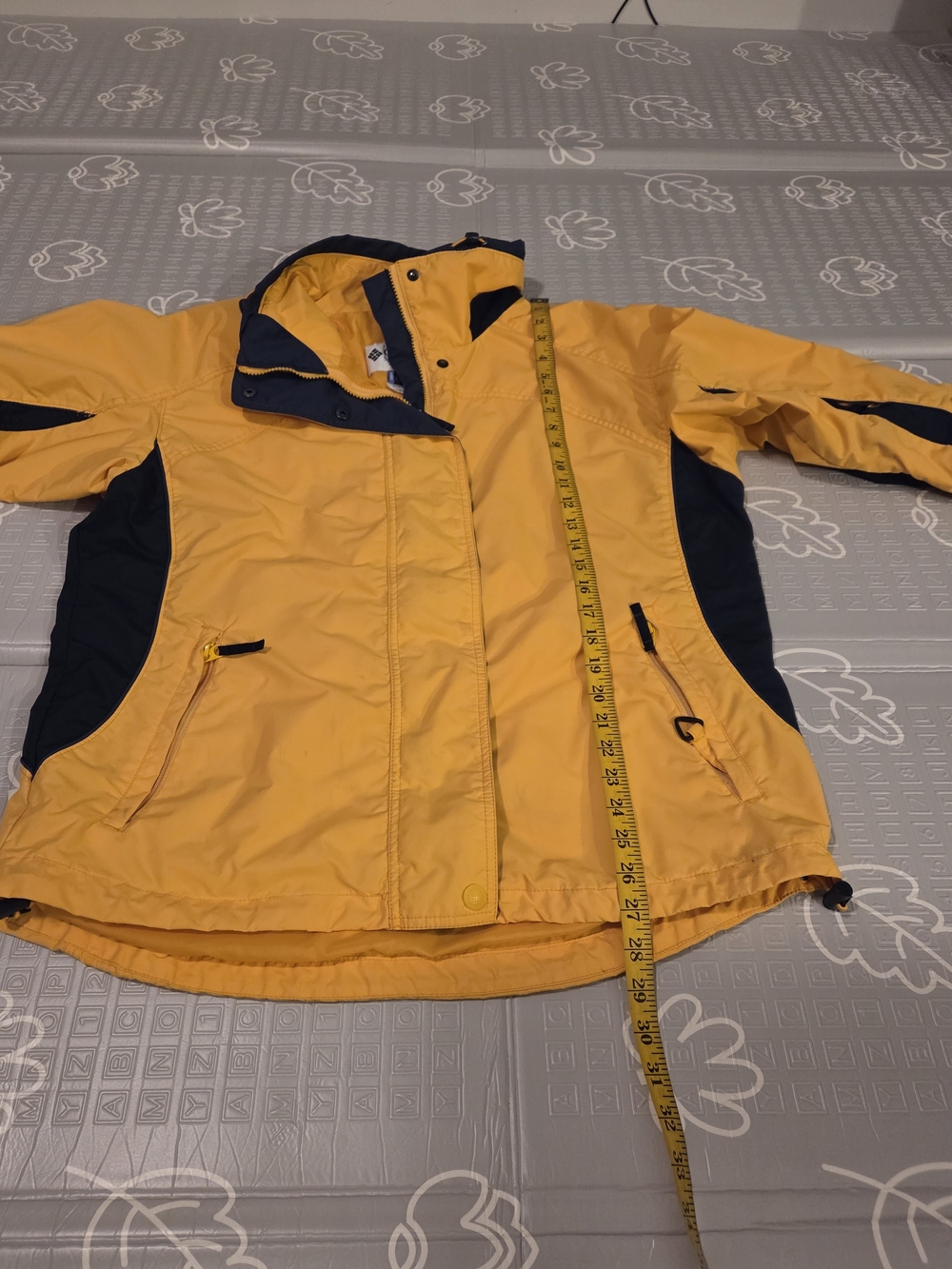 Columbia Womens Core Interchange Yellow and Navy Ski Jacket - Picture 6 of 11